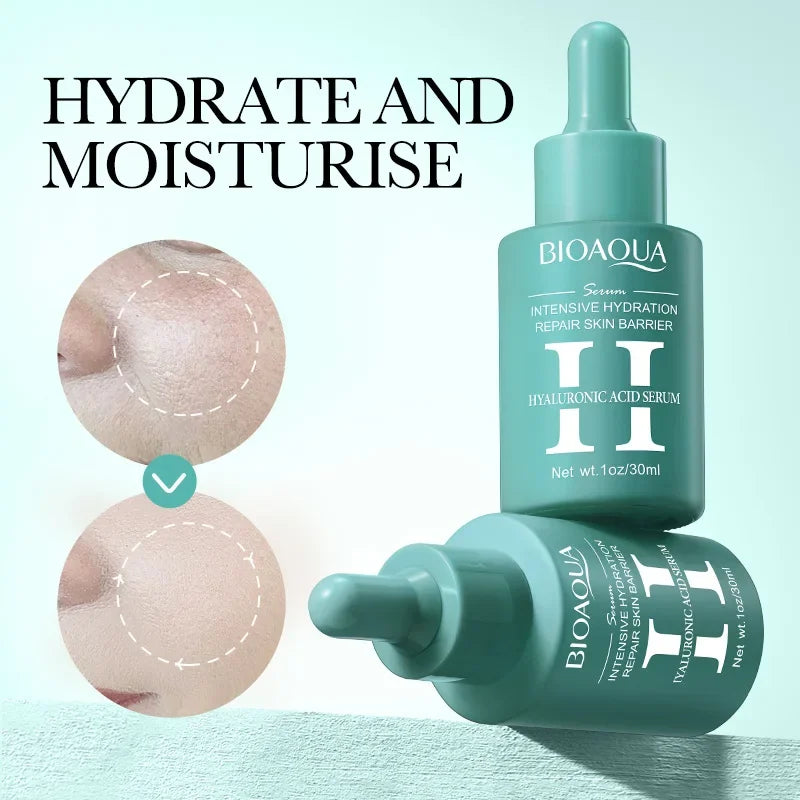 BIOAQUA Vitamin C, Retinol & Hyaluronic Acid Serum Set – Moisturizing, Brightening & Anti-Wrinkle