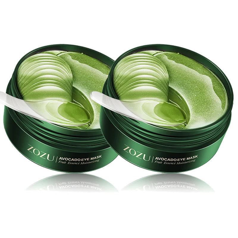 Zozu 120-Piece Avocado / Golden / Combo Collagen Eye Mask Set - Anti-Dark Circles, Eye Bag Reduction, Moisturizing & Firming Eye Patches