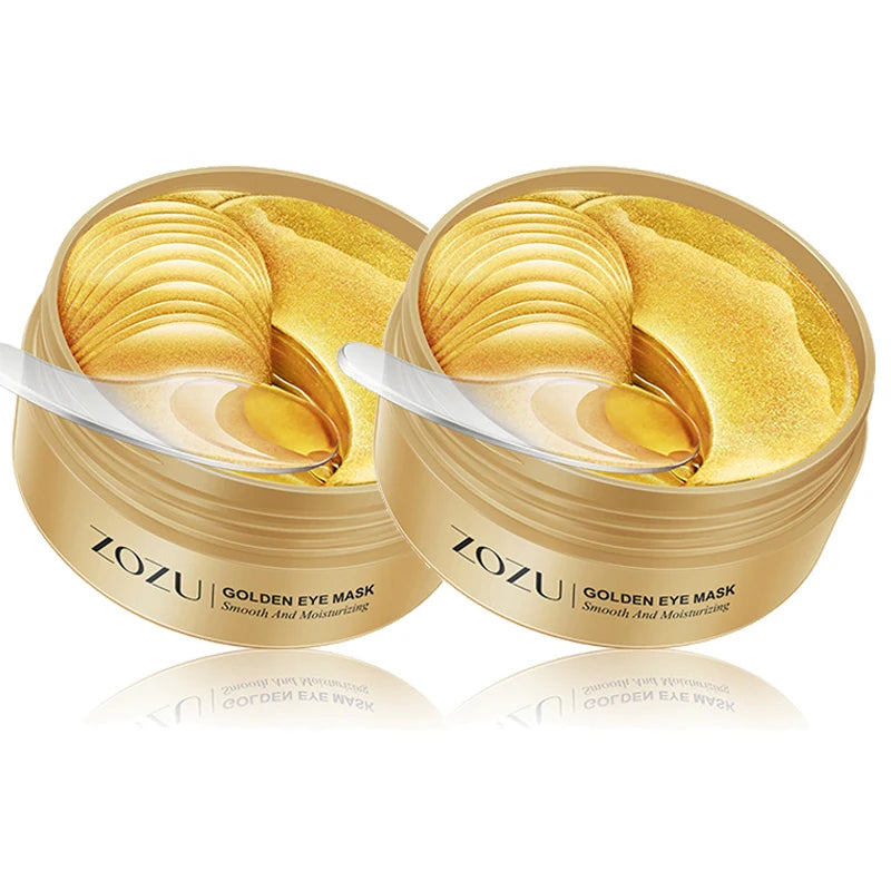 Zozu 120-Piece Avocado / Golden / Combo Collagen Eye Mask Set - Anti-Dark Circles, Eye Bag Reduction, Moisturizing & Firming Eye Patches