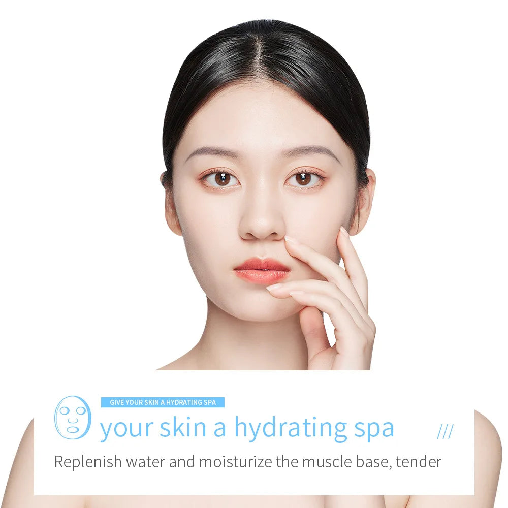 BIOAQUA Facial Mask Set - 20 Hydrating Sheet Masks with  for Deep Moisture & Skin Revitalization: Centella / Collagen / Vitamin C / Hyaluronic Acid / Combo 