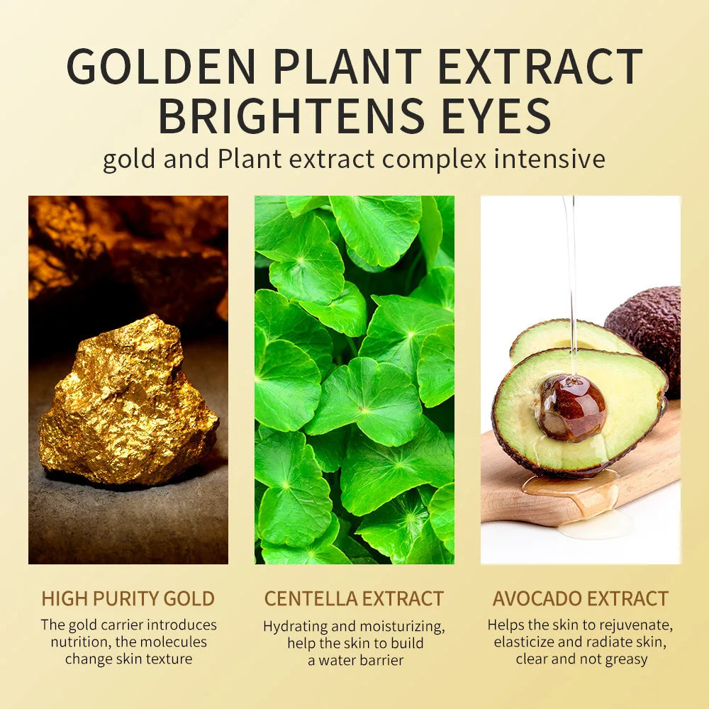 Zozu 120-Piece Avocado / Golden / Combo Collagen Eye Mask Set - Anti-Dark Circles, Eye Bag Reduction, Moisturizing & Firming Eye Patches